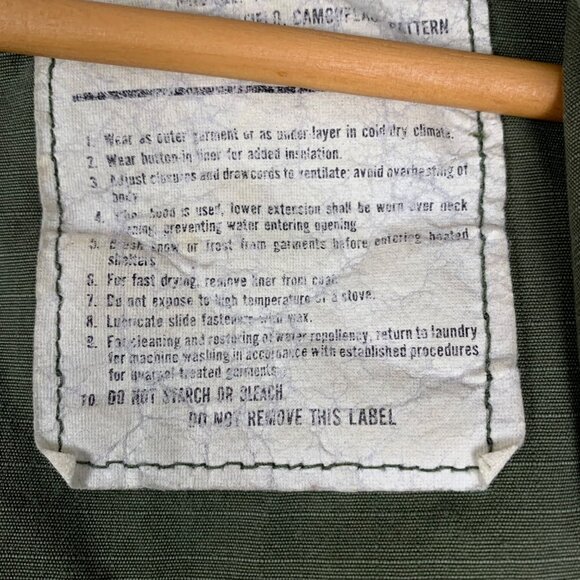 VTG U.S. Army Field Jacket Patches/Name Tag Lyons Camouflage Regular Size - Picture 3 of 16